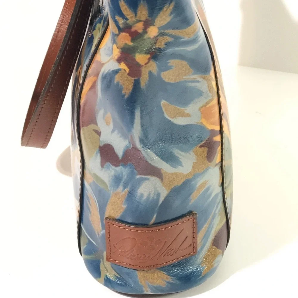 Patricia Nash Leather Mallory Tote Marigold Harvest Floral With Wallet